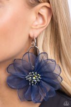 Load image into Gallery viewer, Cosmopolitan Chiffon - Blue Earrings
