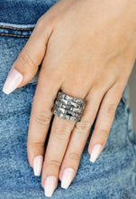 Load image into Gallery viewer, Paparazzi Checkered Couture Silver Ring
