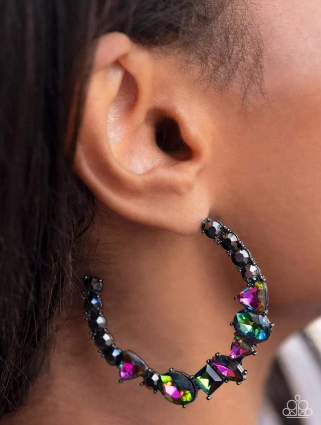 New Age Nostalgia Multi Paparazzi Hoop Earrings