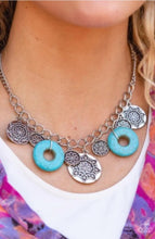 Load image into Gallery viewer, Western Zen  Blue Paparazzi Necklace
