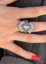 Load image into Gallery viewer, Daringly Deco Black Paparazzi Ring

