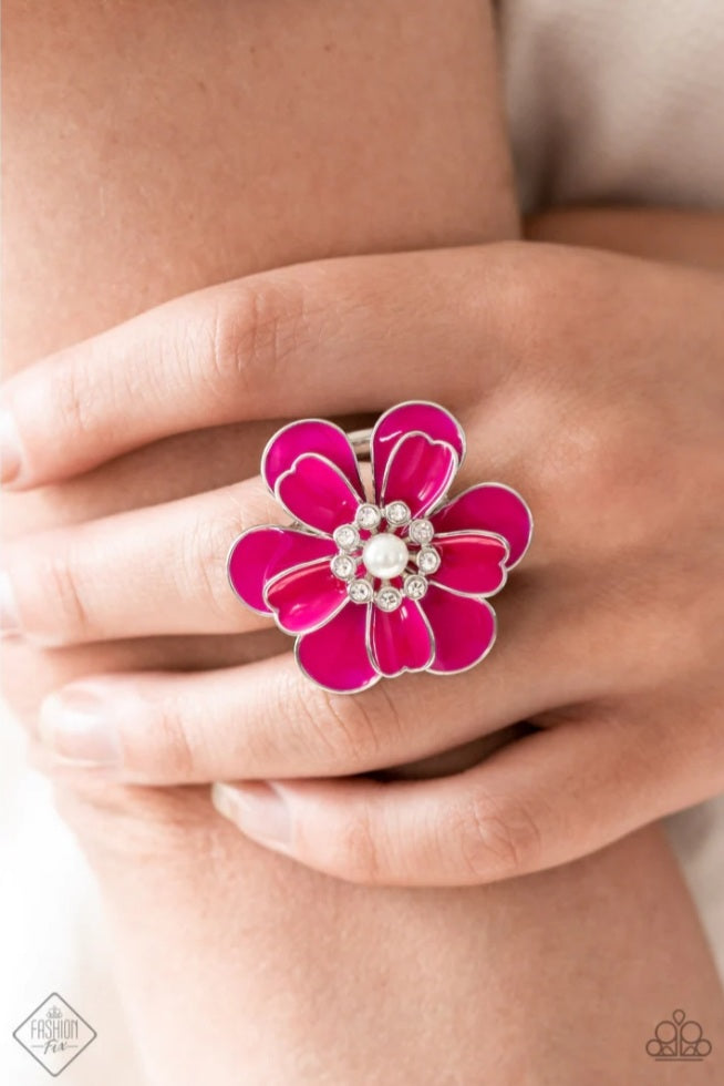 Budding Bliss Pink Ring